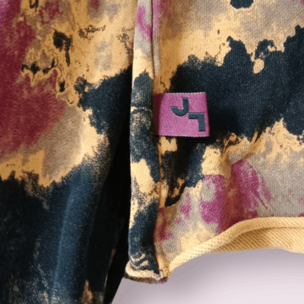 JoyLab Tie Dyed Crop Crewneck Sweatshirt - Picture 4 of 7